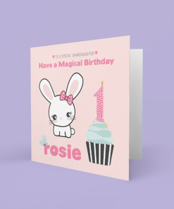 Cute Bunny birthday card