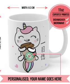 Personalisation details cat mug