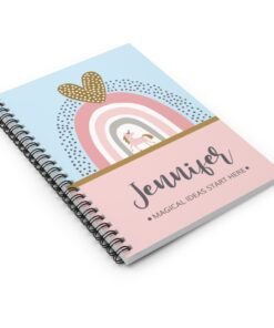 Personalised unicorn notebook