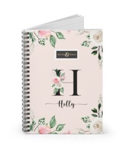 Floral-Initial-Notebook