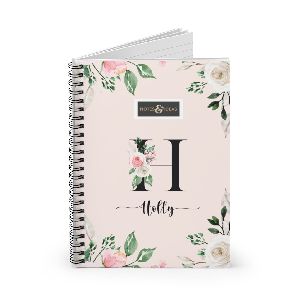 Floral-Initial-Notebook
