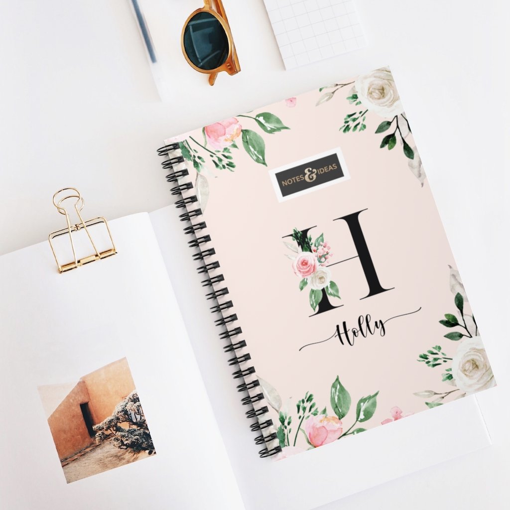 Floral-Initial-Notebook