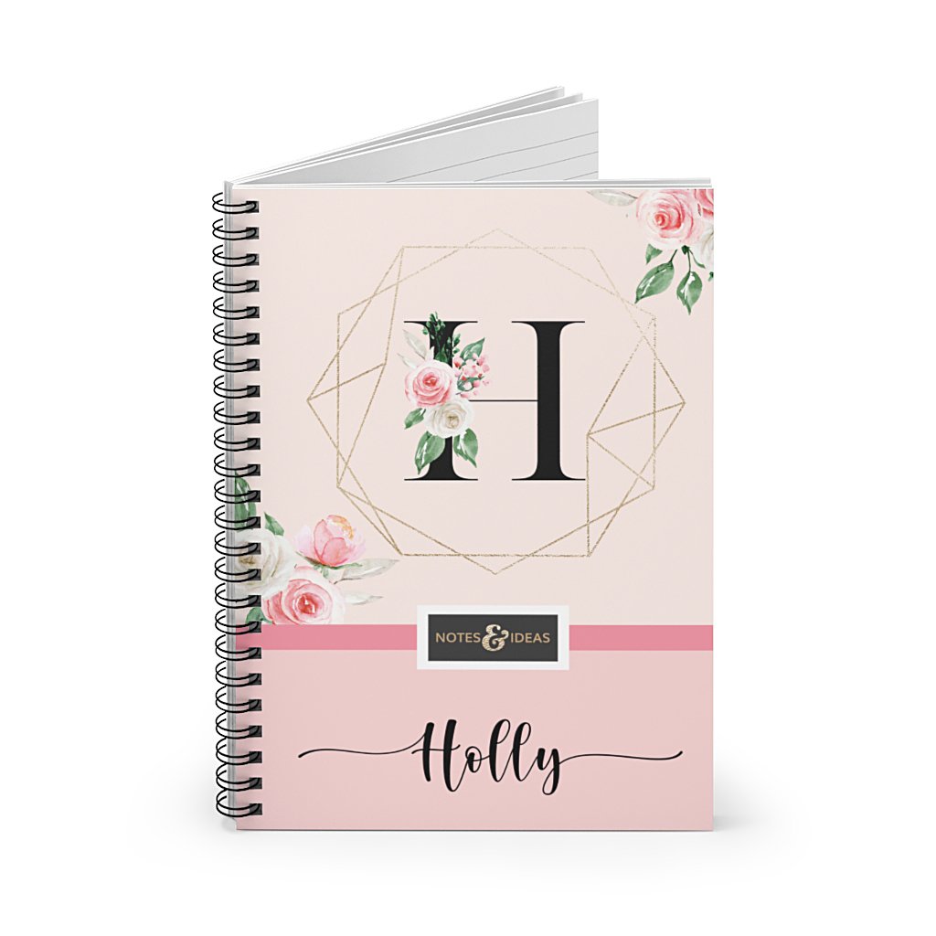 Floral-Initial-Notebook