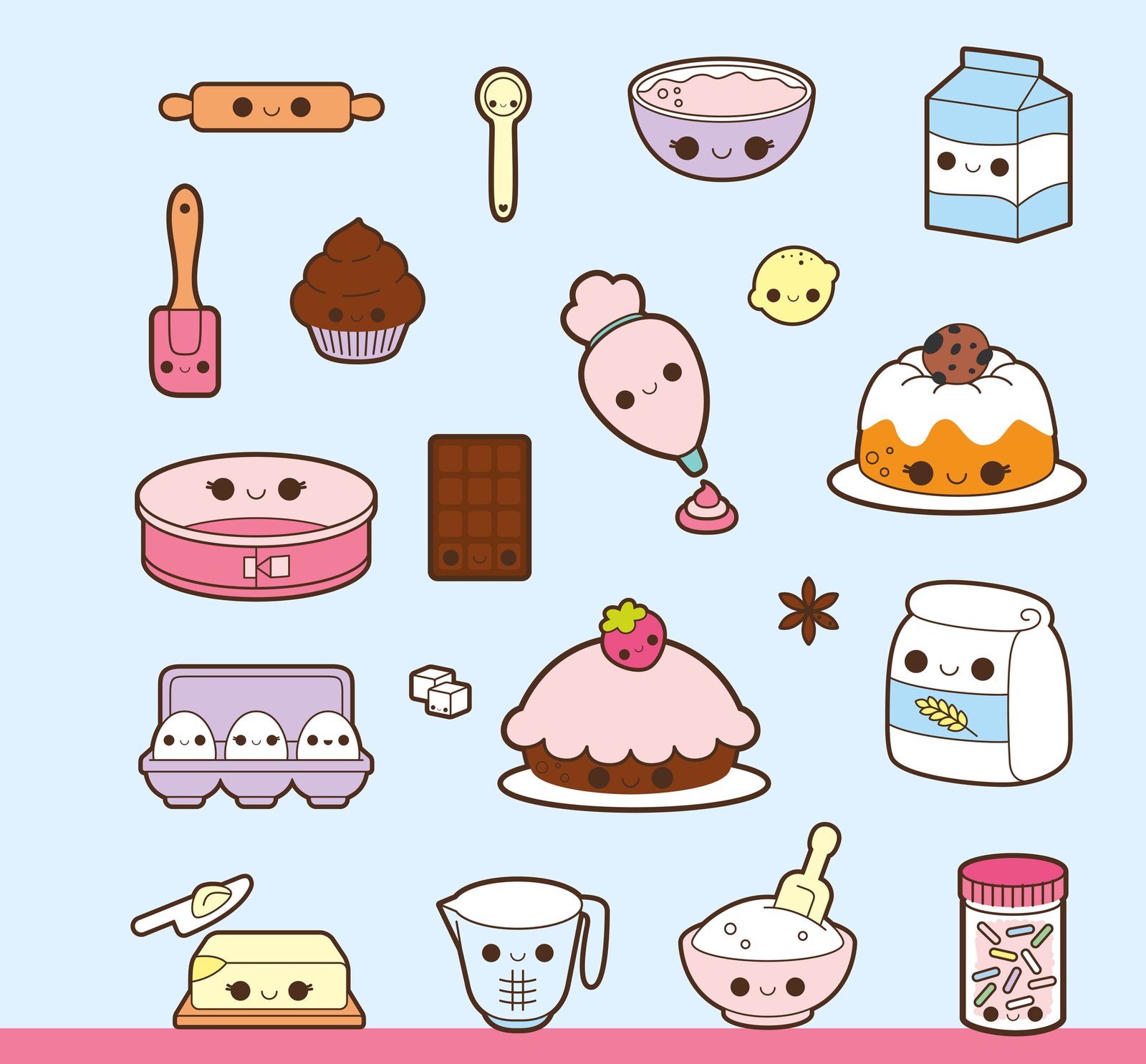 KAWAII-RECIPIES-illustrations