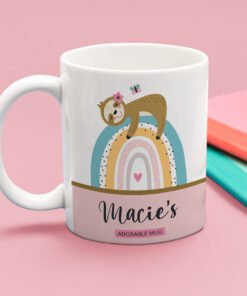 personalised sloth mug