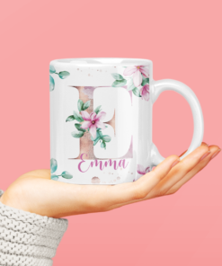 Personalised-Floral-Mug