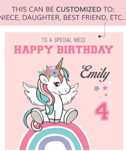 unicorn birthday card
