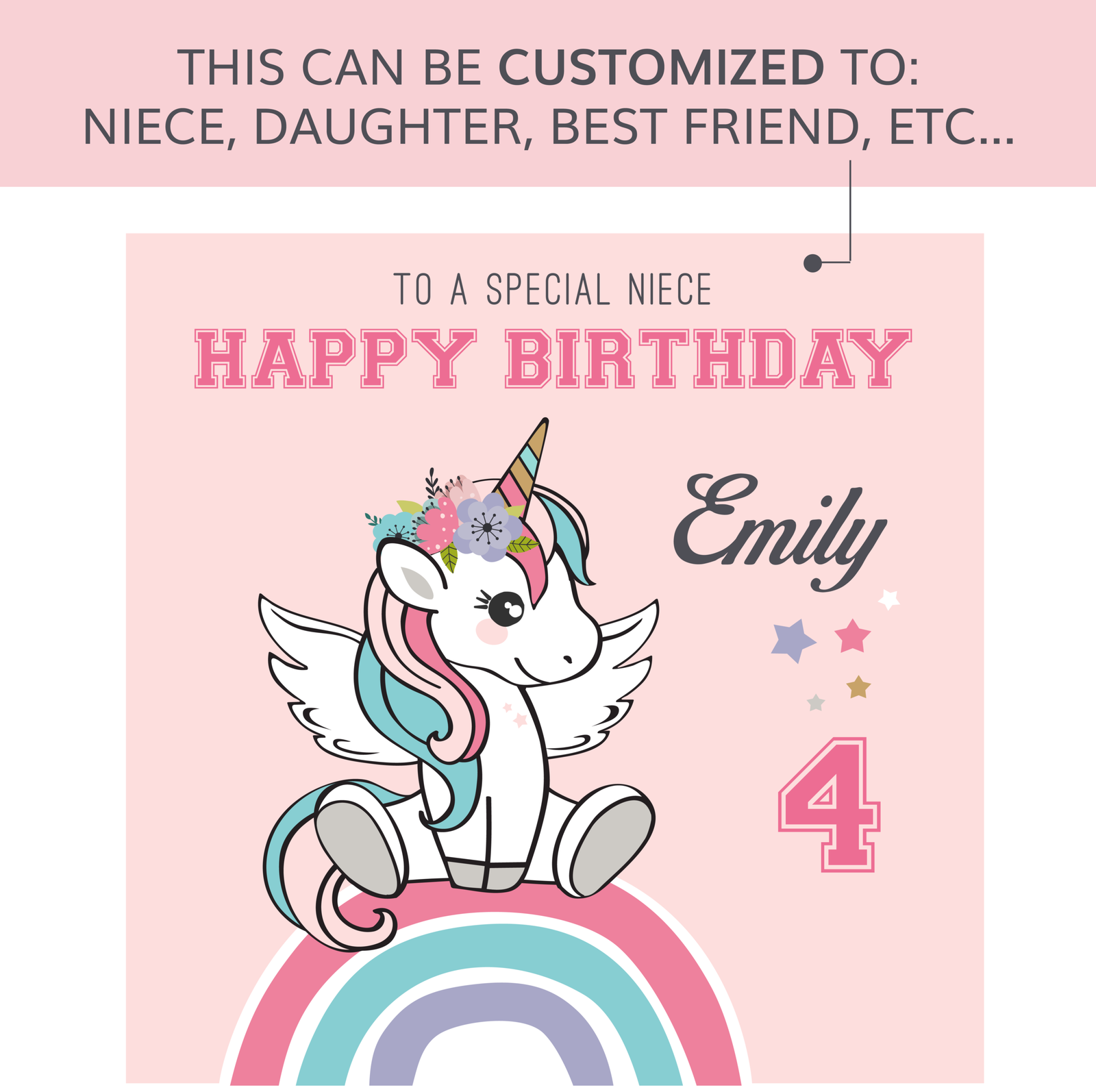 unicorn birthday card