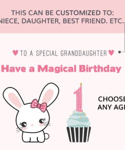 cute bunny card personalisation