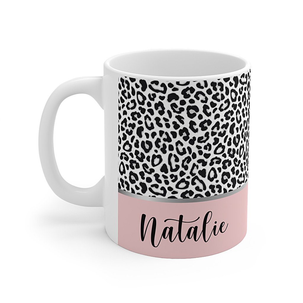 Personalised-animal-print-mug-pink