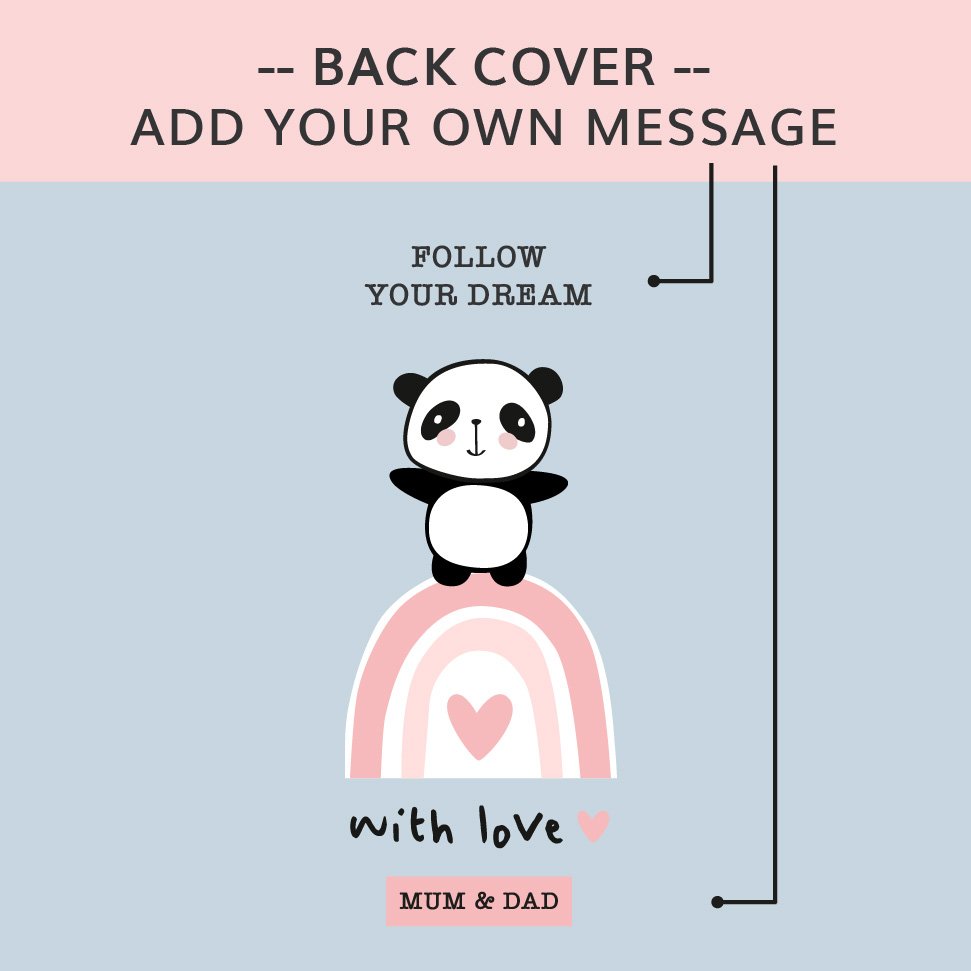 Personalised-panda-journal-