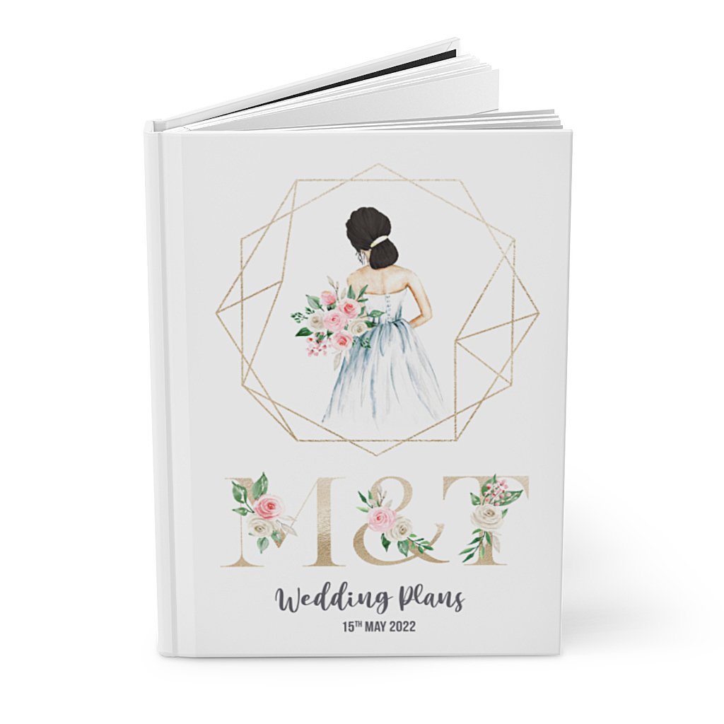 Personalisable-Hardcover-Wedding-Planner-blond-brown-black