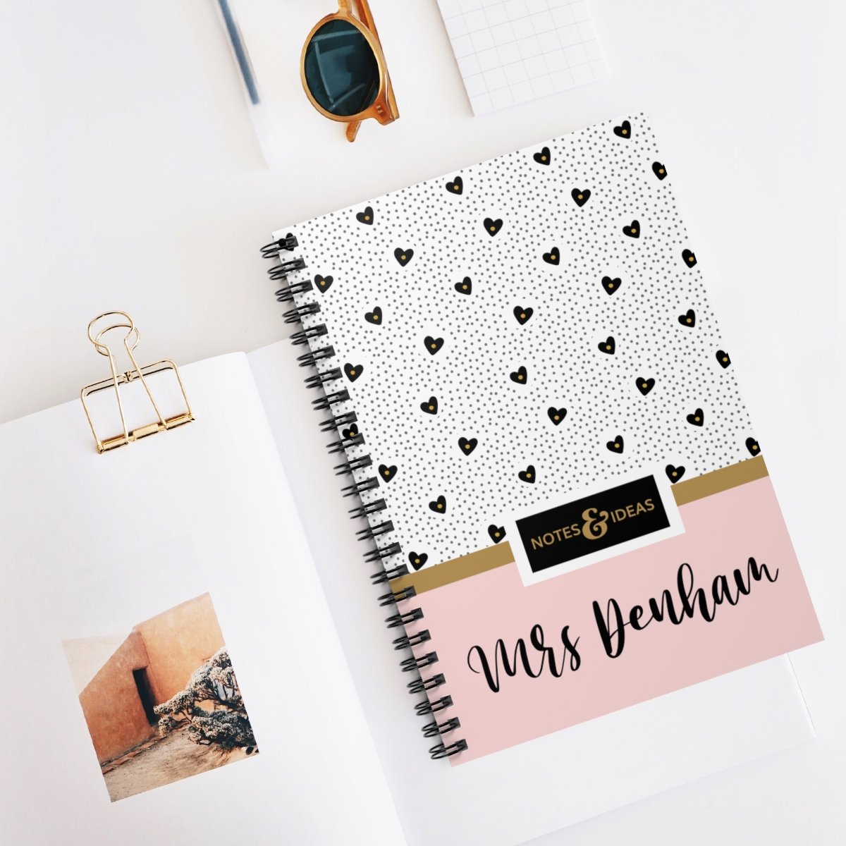 Personalised-Hearts-Notebook