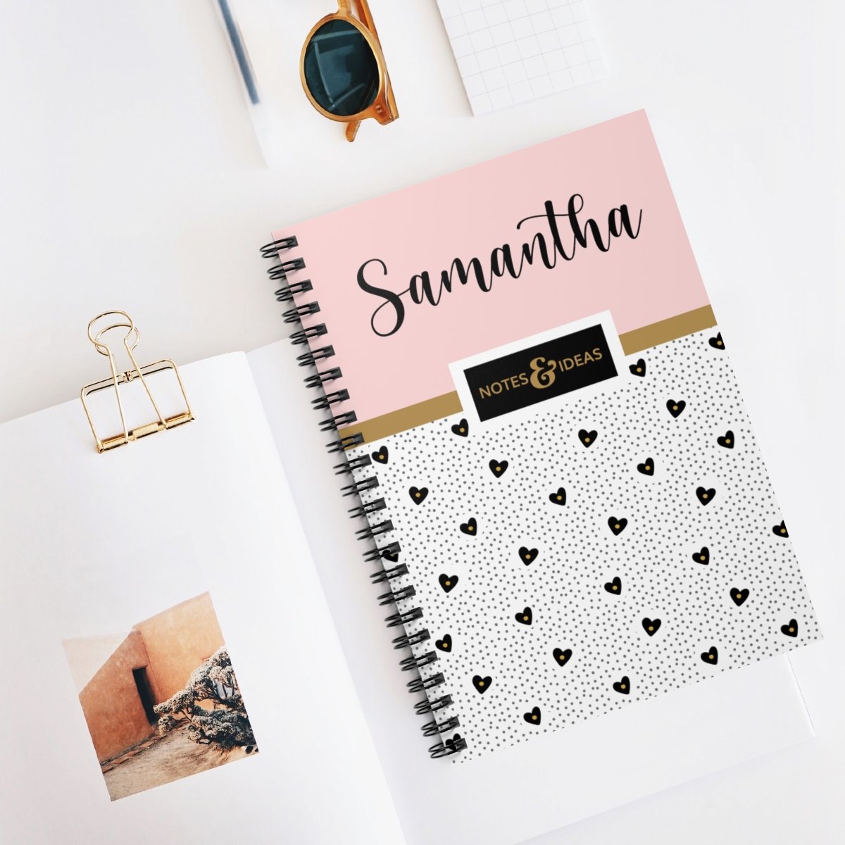 Personalised-Hearts-Notebook