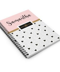 Personalised-Hearts-Notebook-pink-name