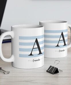 Personalised-Initial-Mug-blue