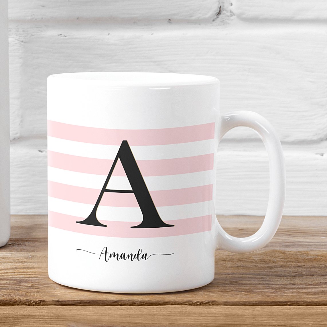 Personalised-Initial-Mug-pink