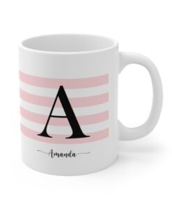 Personalised-Initial-Mug-pink