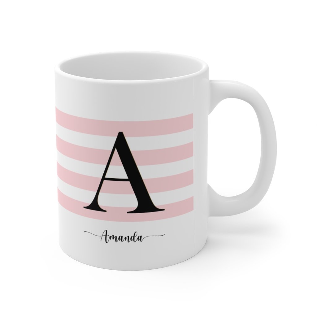 Personalised-Initial-Mug-pink