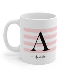 Personalised-Initial-Mug-pink