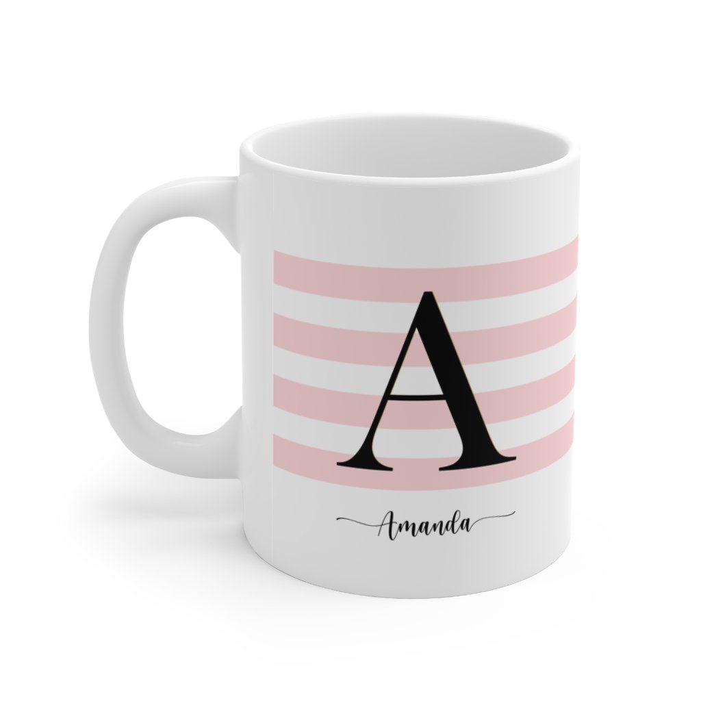 Personalised-Initial-Mug-pink