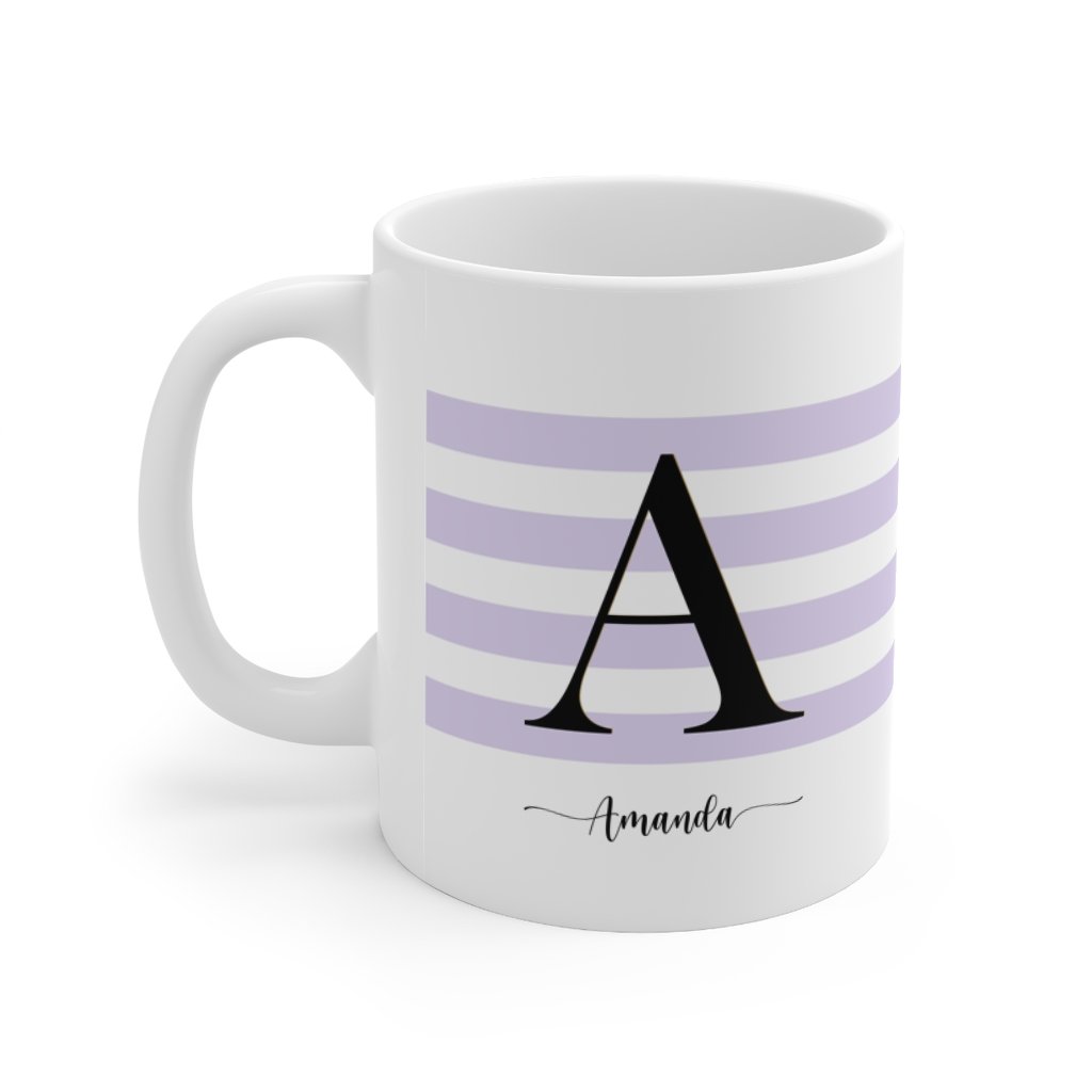 Initial-stripes-mug-purple
