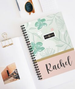 Personalised-Notebook-Floral
