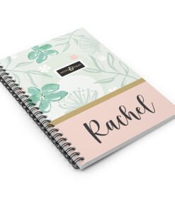 Personalised-Notebook-Floral-flat