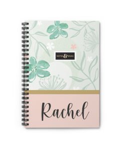 Personalised-Notebook-Floral-front