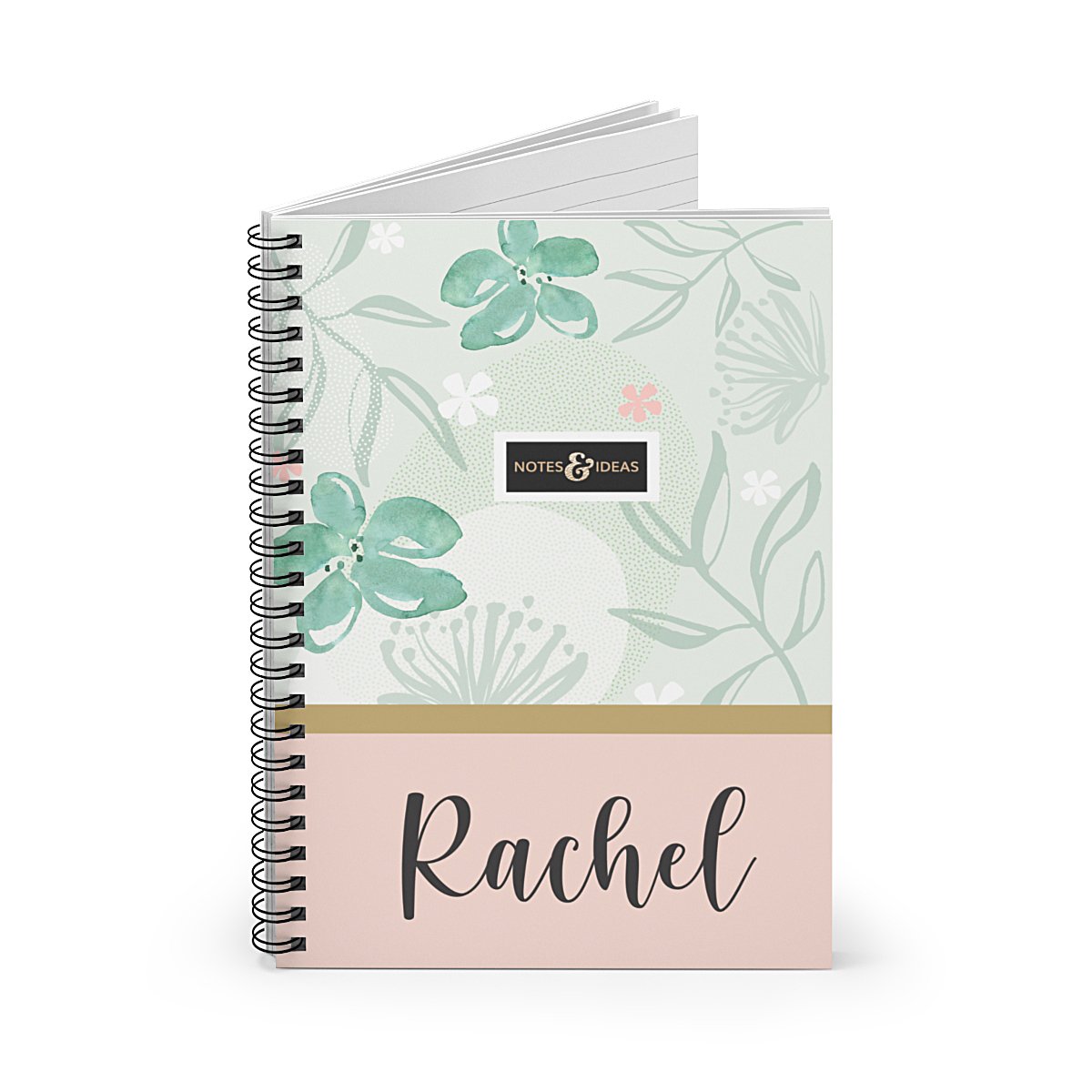 Personalised-Notebook-Floral