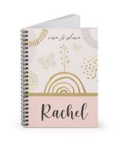 Personalised-Notebook-butterfly-opened