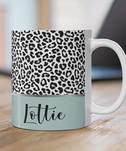 Personalised-animal-print-mug-green