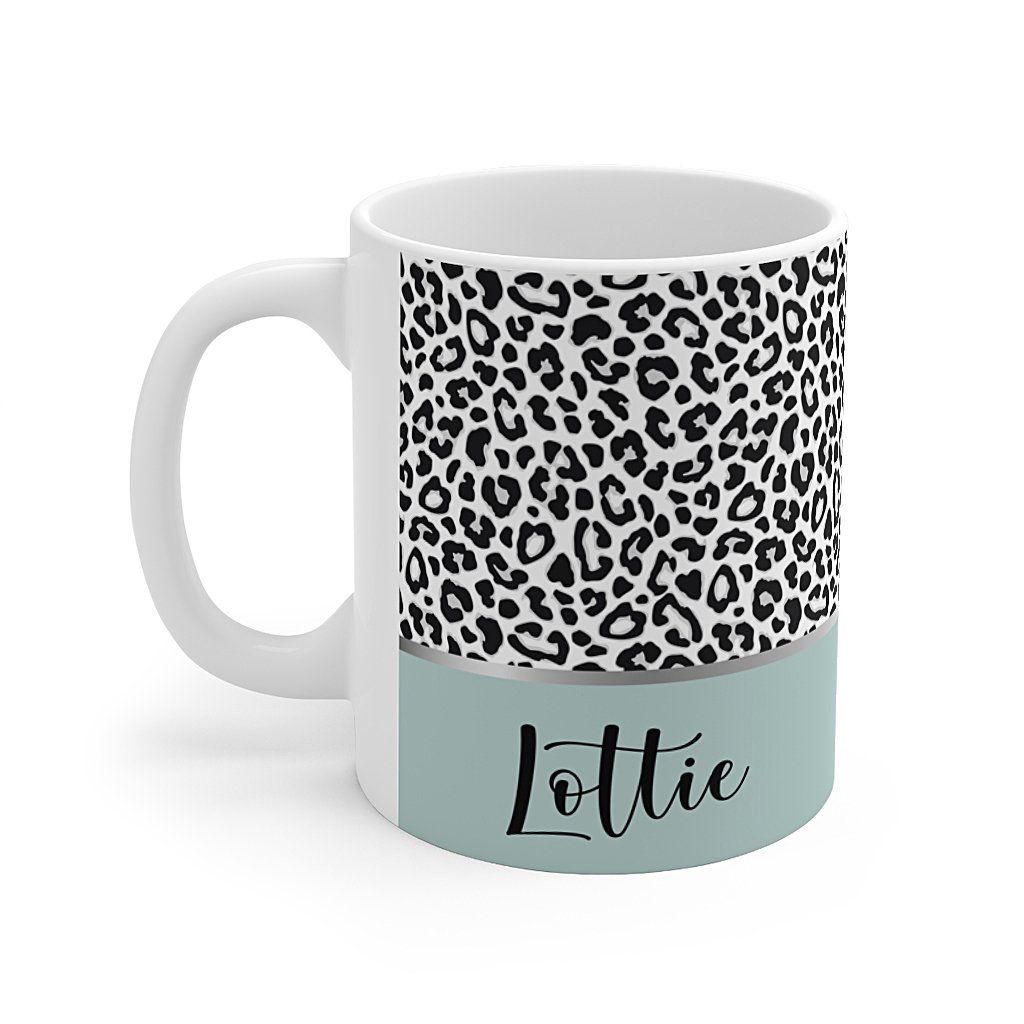 Personalised-animal-print-mug-green-left