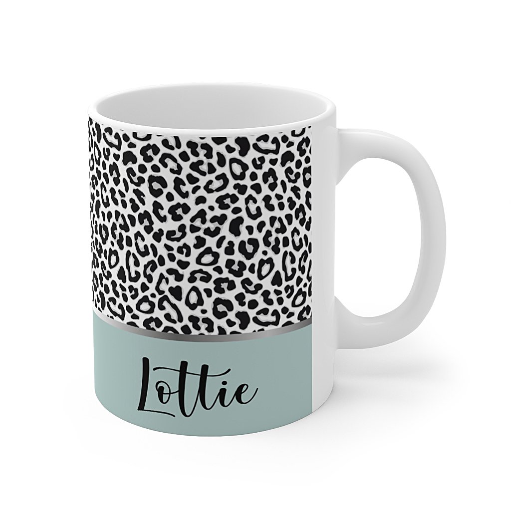 Personalised-animal-print-mug-green-right