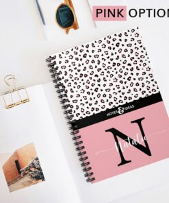 Personalised-initial-pink-notebook