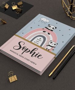 Personalised-panda-journal-desk