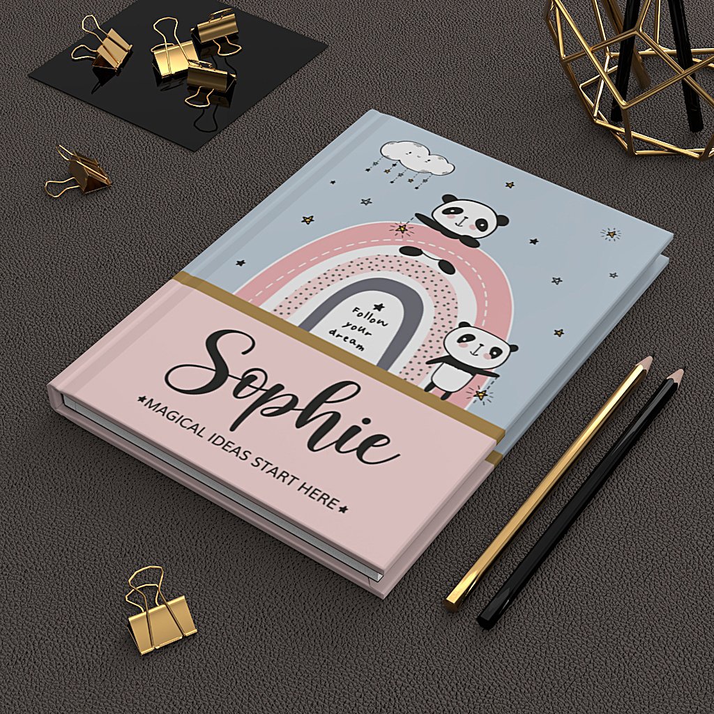 Personalised-panda-journal-desk