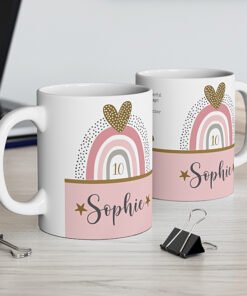 Personalised-rainbow-birthday-mug-pink