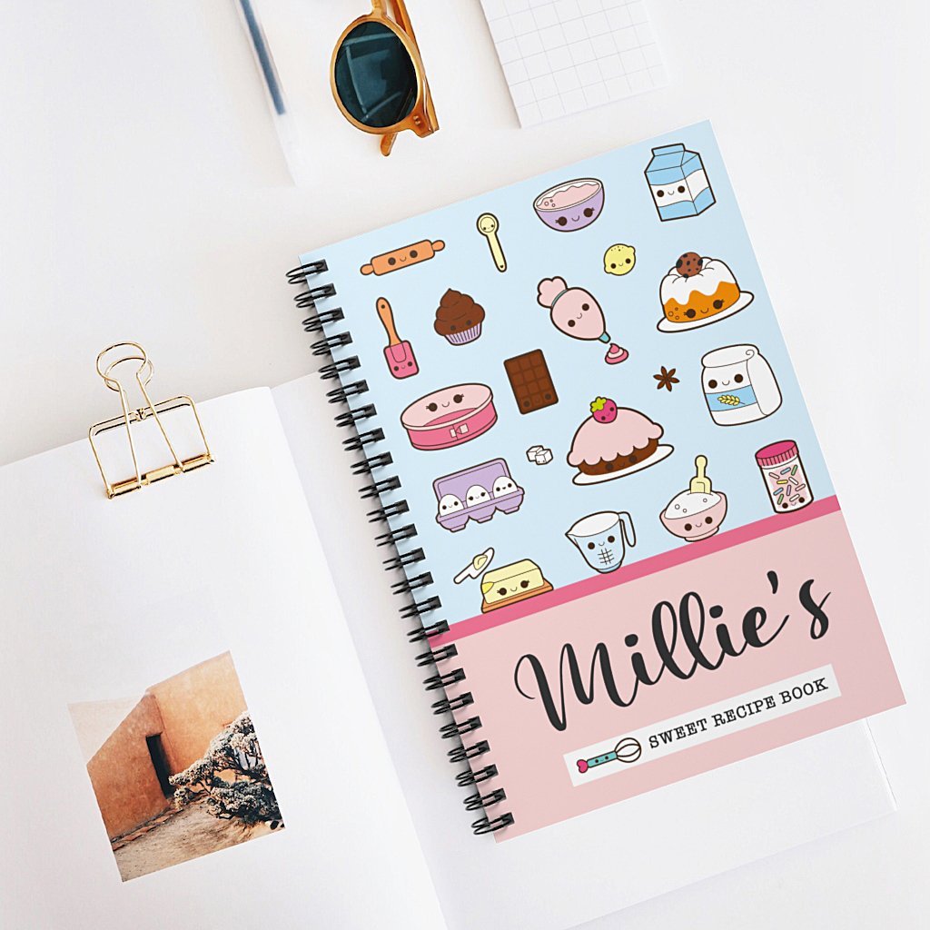 Personalised-recipe-notebook-girls
