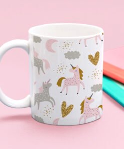 Personalised-unicorn-pattern-mug