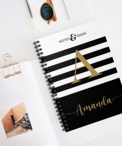 Personalized-Black-and-white-Notebook