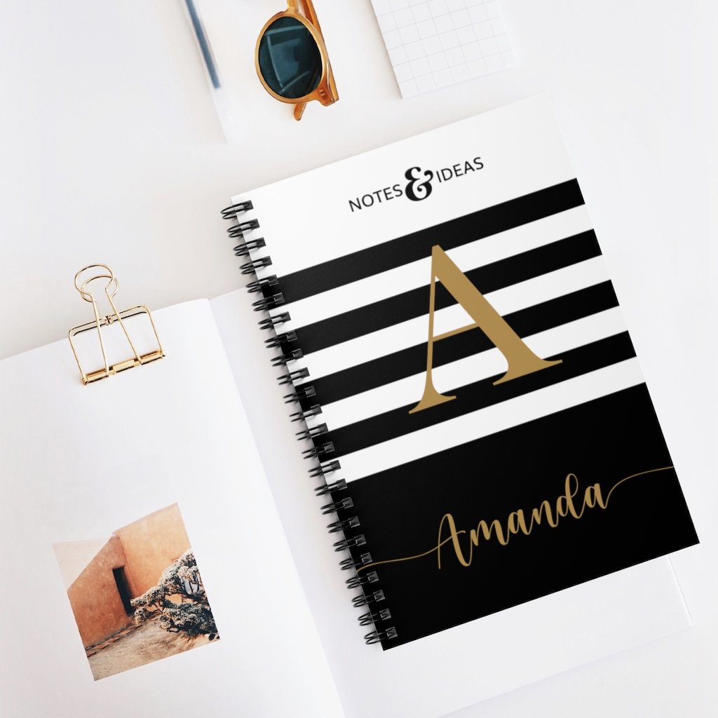 Personalized-Black-and-white-Notebook