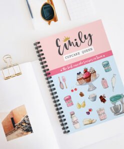Personalized-Cupcake-Baking-Recipe-Notebook