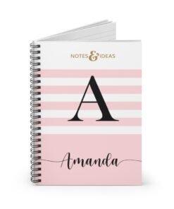 Personalized-Initial-Notebook-open