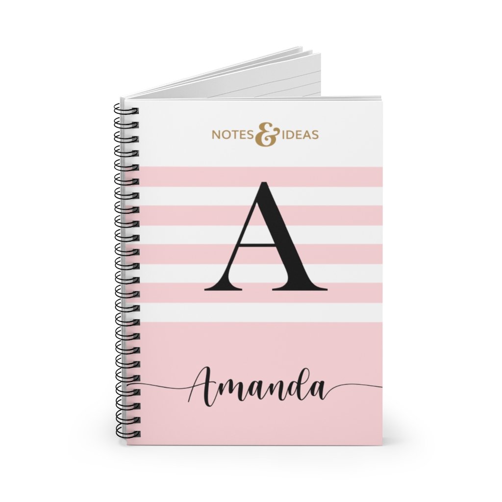 Personalized-Initial-Notebook-open