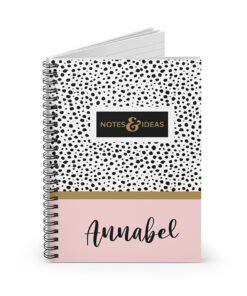 Personalized-Name-Polkadots-A5-Spiral-Notebook