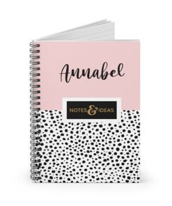 Personalized-Name-Polkadots-A5-Spiral-Notebook