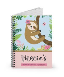 Personalized-Sloth-Notebook