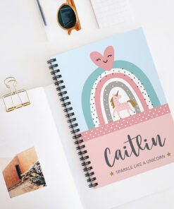 Personalised-Unicorn-notebook