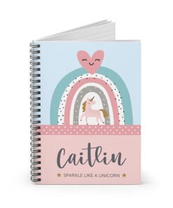 Personalised-Unicorn-notebook